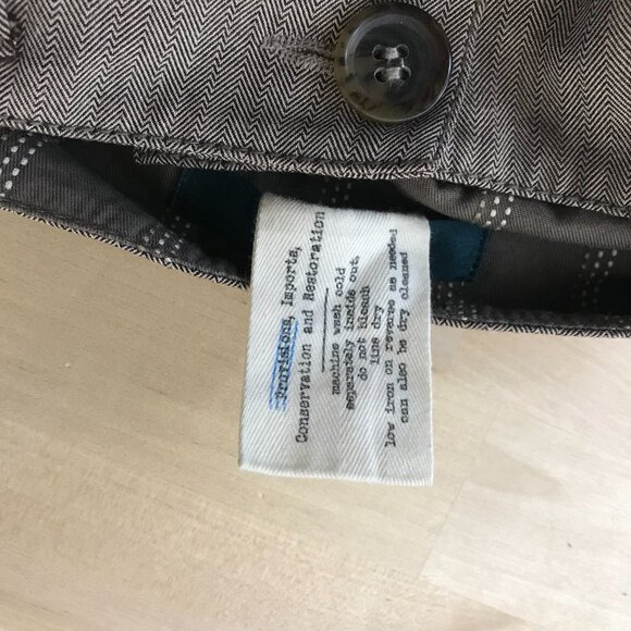 CARTONNIER - WOMEN'S 6 - BROWN POLYESTER BLEND PLEATED FRONT WIDE LEG PANTS - Picture 8 of 8